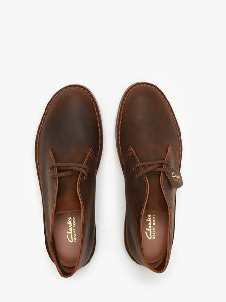 Enkelhoge Stadsschoenen Desert Uit Leder Clarks Bruin men 26166785 ander zicht 3