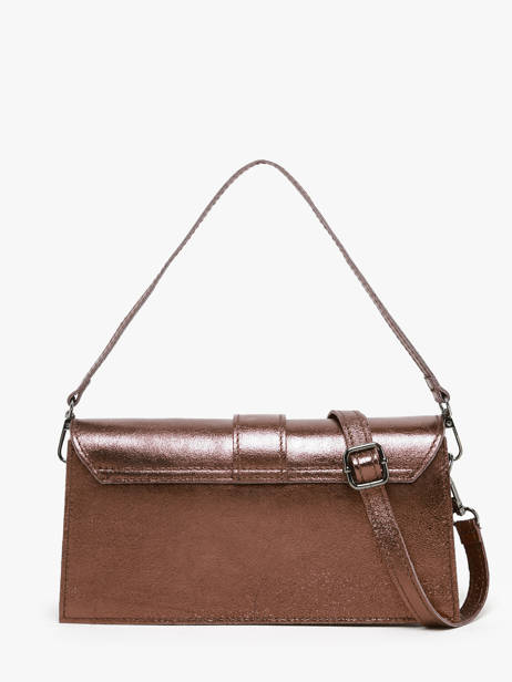 Schoudertas Nine Leder Milano Bruin nine NI24066 ander zicht 4