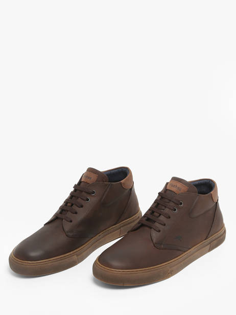 Sneakers Niko Uit Leder Fluchos Bruin men F1549 ander zicht 1