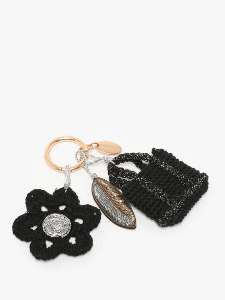 Sleutelhanger Vanessa bruno Zwart charms 57V42932 ander zicht 1
