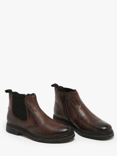 Chelsea Boots Barton Comfort Uit Leder Bugatti Bruin men 331AON32 ander zicht 1