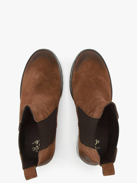 Enkellaarsjes Met Hak Uit Leder We do Bruin women CO99899 ander zicht 4