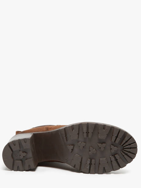 Enkellaarsjes Met Hak Uit Leder We do Bruin women CO99899 ander zicht 5