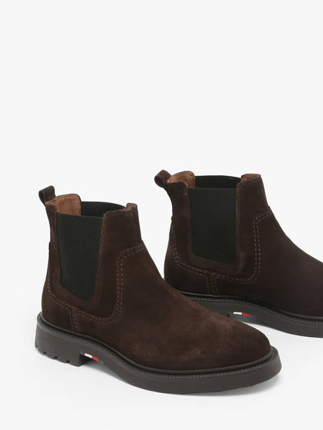 Chelsea Boots Uit Leder Tommy hilfiger Bruin men 5104GOP ander zicht 1