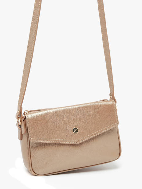 Cross Body Tas Luna Leder Hexagona Goud luna 6820083 ander zicht 2
