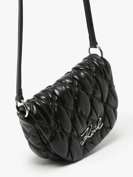 Cross Body Tas K Signature Karl lagerfeld Zwart k signature 246W3008 ander zicht 2