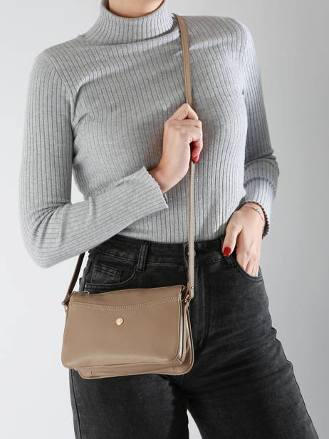 Cross Body Tas Luna Leder Hexagona Bruin luna 6820086 ander zicht 1