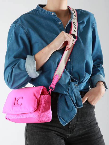 Cross Body Tas Sporty Nylon Lola casademunt Roze sporty 25 ander zicht 1