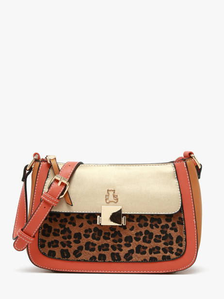 Cross Body Tas Leopard Lulu castagnette Bruin leopard TWIGGY