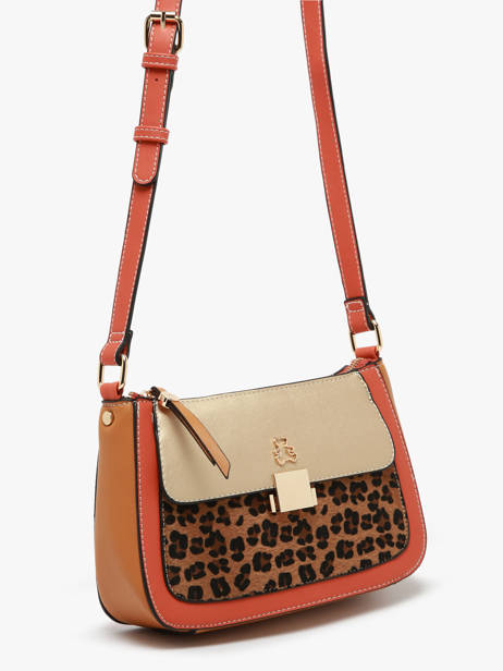 Cross Body Tas Leopard Lulu castagnette Bruin leopard TWIGGY ander zicht 2