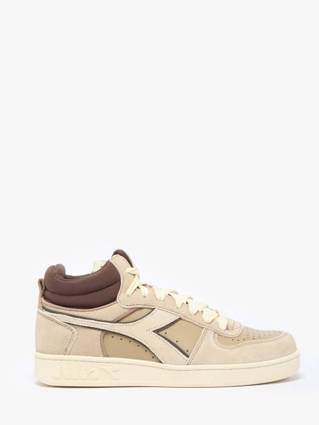Mediumhoge Magic Sneakers Uit Leder Diadora Beige unisex 1178563