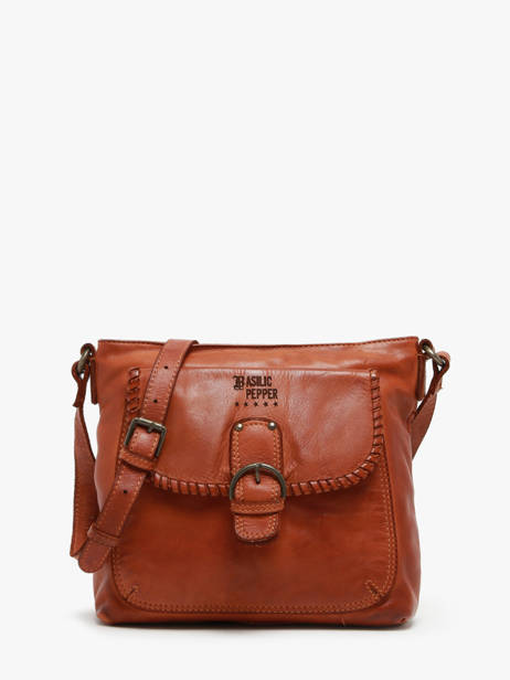 Cross Body Tas Utility Leder Basilic pepper Bruin utility BUTI06