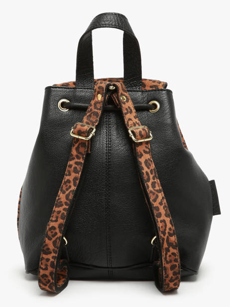 Rugzak Paul marius Zwart leopard BAROULEO ander zicht 4