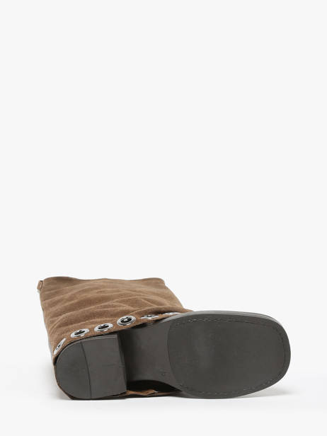 Laarzen Uit Leder NÂ°6 Beige women GE5 ander zicht 5