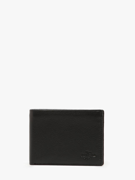 Portefeuille Leder Yves renard Zwart foulonne 2378