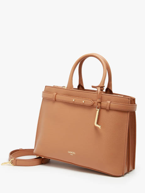 Handtas Faubourg Leder Lancel Bruin faubourg A13528 ander zicht 1