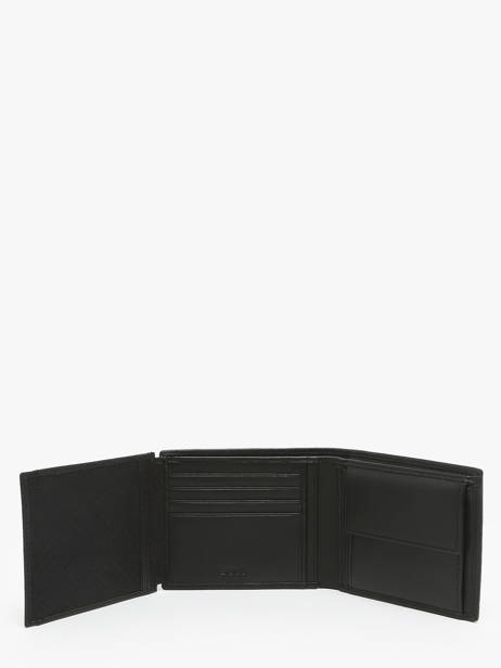Portefeuille Leder Hugo boss Zwart grained HLN416A ander zicht 2
