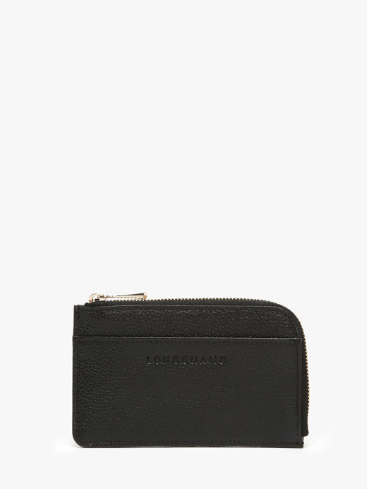 Longchamp Le foulonné Kredietkaarthouder Zwart