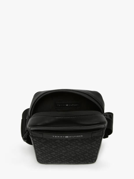 Cross Body Tas Tommy hilfiger Zwart monogram AM13307 ander zicht 3