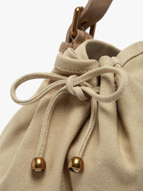 Schoudertas Canvas Katoen Gerard darel Beige canvas DBS01450 ander zicht 3