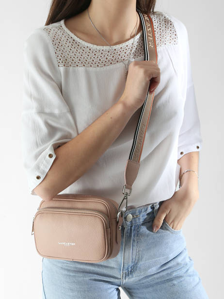 Cross Body Tas Milano Ana Leder Lancaster Roze milano ana 61 ander zicht 1