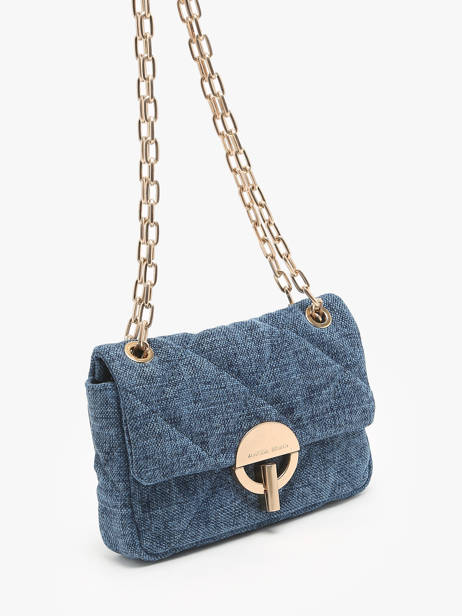 Cross Body Tas Moon Linnen Vanessa bruno Blauw moon 70V40326 ander zicht 2