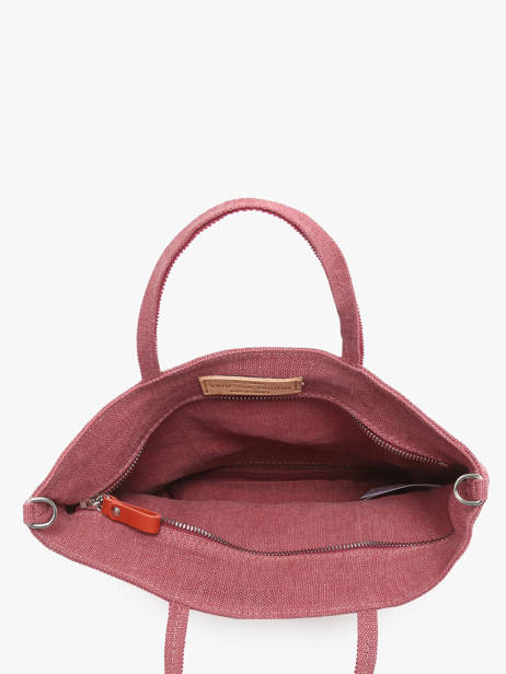 Handtas Cabas Linnen En Pailletten Vanessa bruno Roze cabas lin 31V40435 ander zicht 3