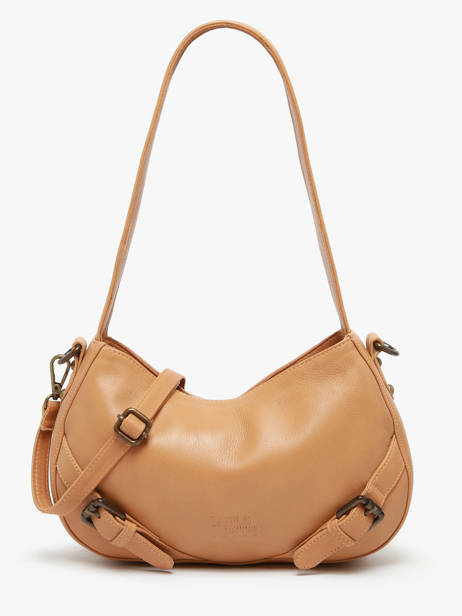 Schoudertas Strappy Leder Basilic pepper Bruin strappy BSTR02