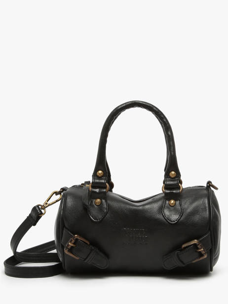 Cross Body Tas Strappy Leder Basilic pepper Zwart strappy BSTR01