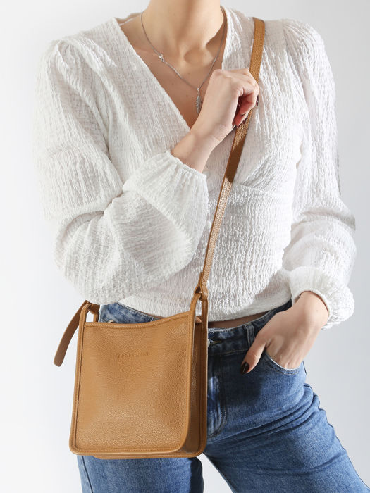 Longchamp Le foulonné Cross bodytas Bruin