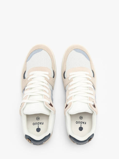 Sneakers Ceiba Uit Leder Faguo Wit men 25CG3214 ander zicht 3