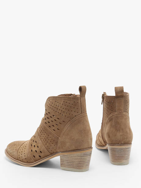 Enkellaarsjes Met Hak Nelly Uit Leder Alpe Bruin women 53911101 ander zicht 3