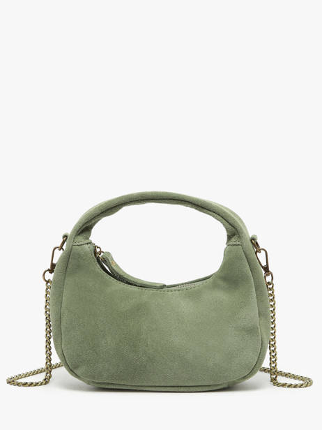 Cross Body Tas Velvet Leder Milano Groen velvet VE24113