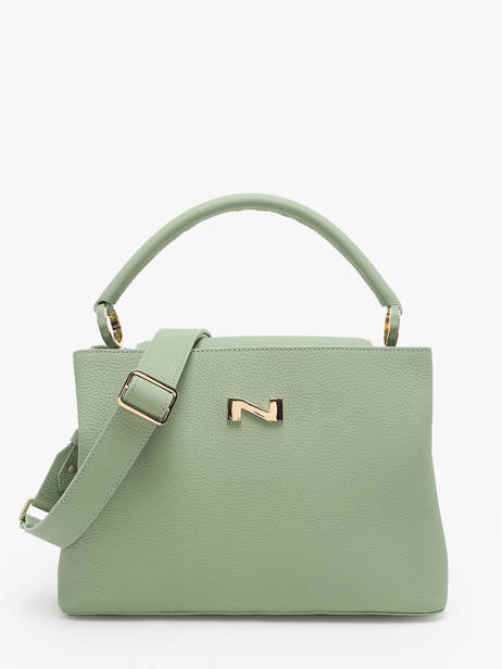 Handtas Magnolia Leder Nathan baume Groen eden 3