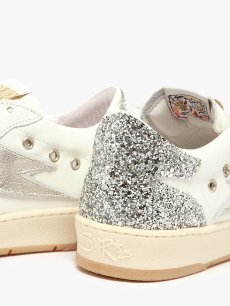 Sneakers Danny Uit Leder Semerdjian Wit women DANNY657 ander zicht 3