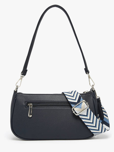 Schoudertas /cross Body Grained Miniprix Blauw grained F3699 ander zicht 3