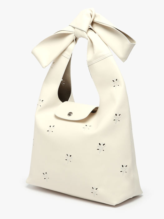 Longchamp Le pliage broderie anglaise Longchamp Wit