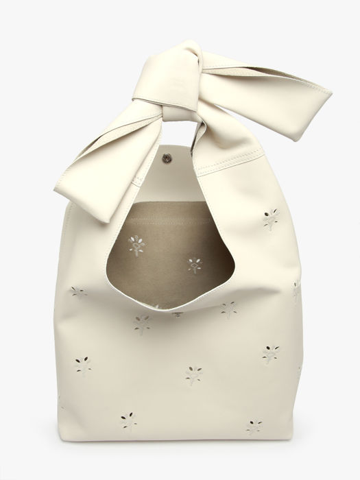 Longchamp Le pliage broderie anglaise Longchamp Wit