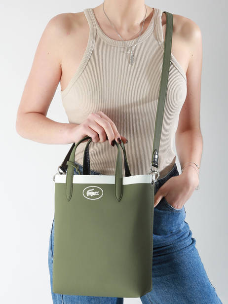 Cross Body Tas Anna Season Lacoste Groen anna season NF4989AS ander zicht 1