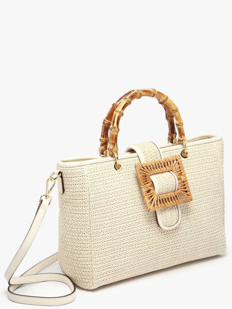 Handtas Celine Met Bamboe Handvat Laurent david Wit ld bags 955 ander zicht 2