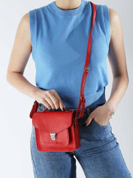 Cross Body Tas Mon Amour Leder Paul marius Rood mon amour GEORXAMO ander zicht 1