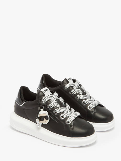 Sneakers Kapri Nft Twin Uit Leder Karl lagerfeld Zwart women KL62576T ander zicht 2