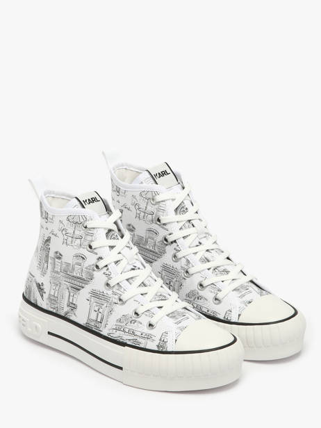 Sneakers Kampus Max Jorge Karl lagerfeld Wit women KL60455 ander zicht 2