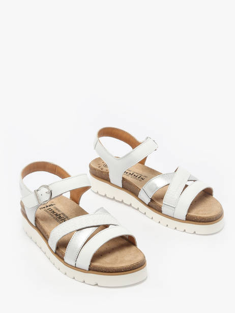 Sandalen Thina Uit Leder Mephisto Wit women P5146718 ander zicht 1