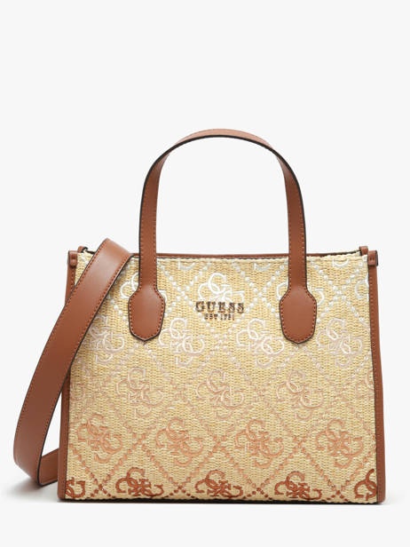 Handtassen Silvana Raphia Guess Bruin silvana SW866522