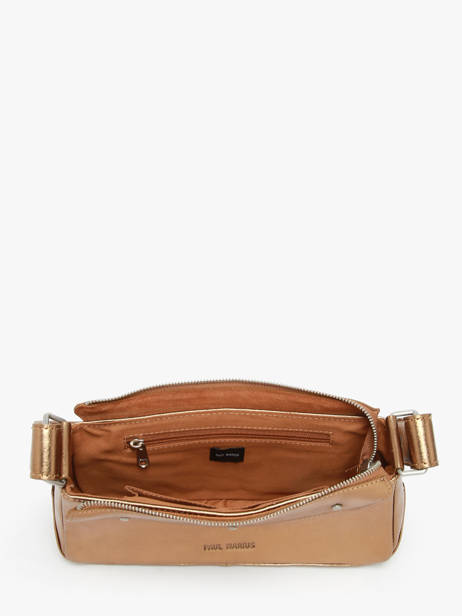 Baguette-tas Vintage Leder Paul marius Goud vintage BILLIE ander zicht 3