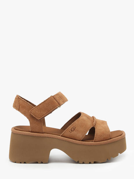 Sandalen Uit Leder Ugg Bruin women 1167475