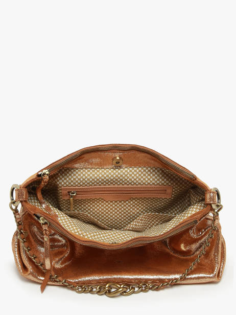 Cross Body Tas Vintage Leder Mila louise Bruin vintage 3822RX ander zicht 3
