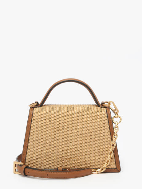 Cross Body Tas K Signature Raphia Karl lagerfeld Beige k signature A2W30009 ander zicht 4