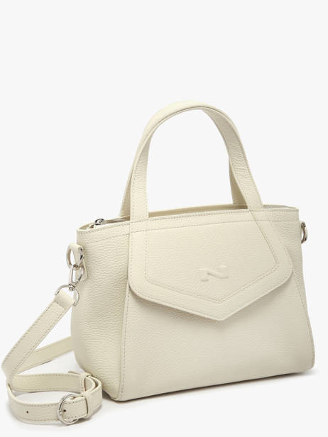 Handtas Cacao Leder Nathan baume Beige candy 6 ander zicht 2